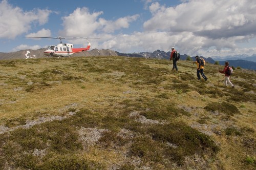 Heli hiking - Crédit photo Tourism British Columbia, Albert Normandin