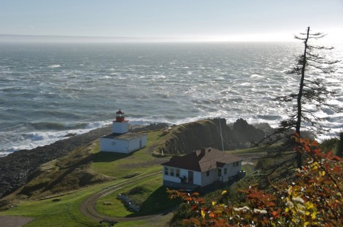 Dramatic views of the lighthouse, raging sea and coastal scenery on the Bay of Fundy at Cape d'Or - Credit Photo Nova Scotia Tourism