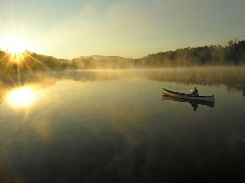 Lac canot - Crédit Photo M. Julien Tourisme Mauricie