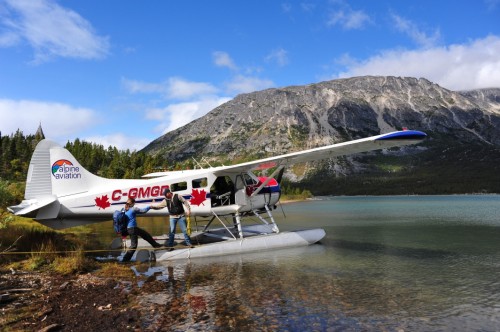 Hydravion à Lake Bennett- Crédit photo Government of Yukon