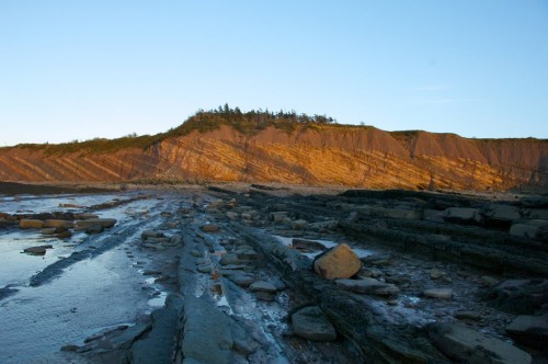 Sunset over Nova Scotia's Joggins Fossil Cliffs - Credit Photo Nova Scotia Tourism